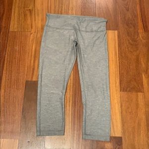 Lululemon Gray leggings. Mid calf